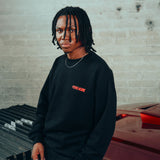 CREWNECK PERRO NEGRO - ROJO