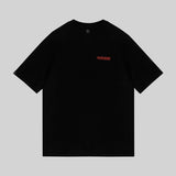 CAMISETA PERRO NEGRO ROJO