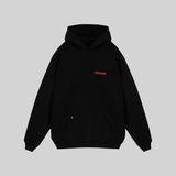 BLACK - RED DOG HOODIE